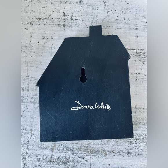 *Town House Blocks Primitive Shelf Sitter - Picture 8 of 12